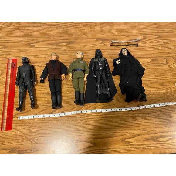 Lot of Vintage Star Wars Action Figures 12" Sheev Palpatine Grand Moff Tarkin - Picture 2 of 16